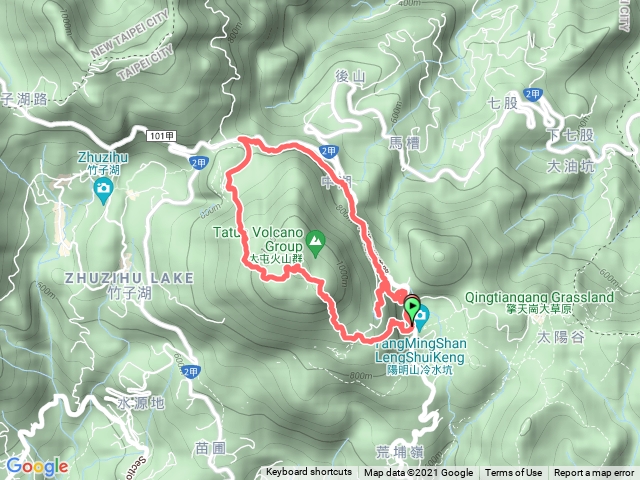 冷水坑-七星山-小油坑-中湖(O型走)+夢幻湖