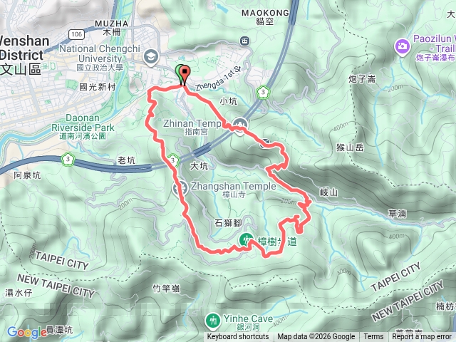 政大實小-飛龍步道-貓空-大成殿步道-指南宮預覽圖