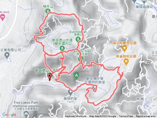 新田登山步道+大胡山、聚興山、林牛山連走