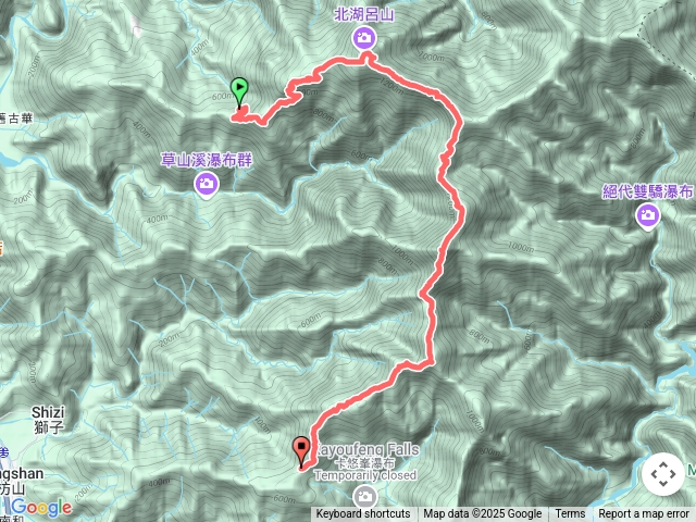狐貍縱走/白藍狐貍出狐貍尾/北湖呂山-南湖呂山-霧里乙山東北峰