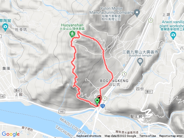 火炎山北鞍古道下