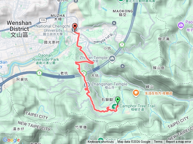 2026-02-19 木柵貓空走春─樟樹步道→獅球山→魯冰花海→樟湖山→樟山寺→飛龍步道→樟山→炮子林山預覽圖