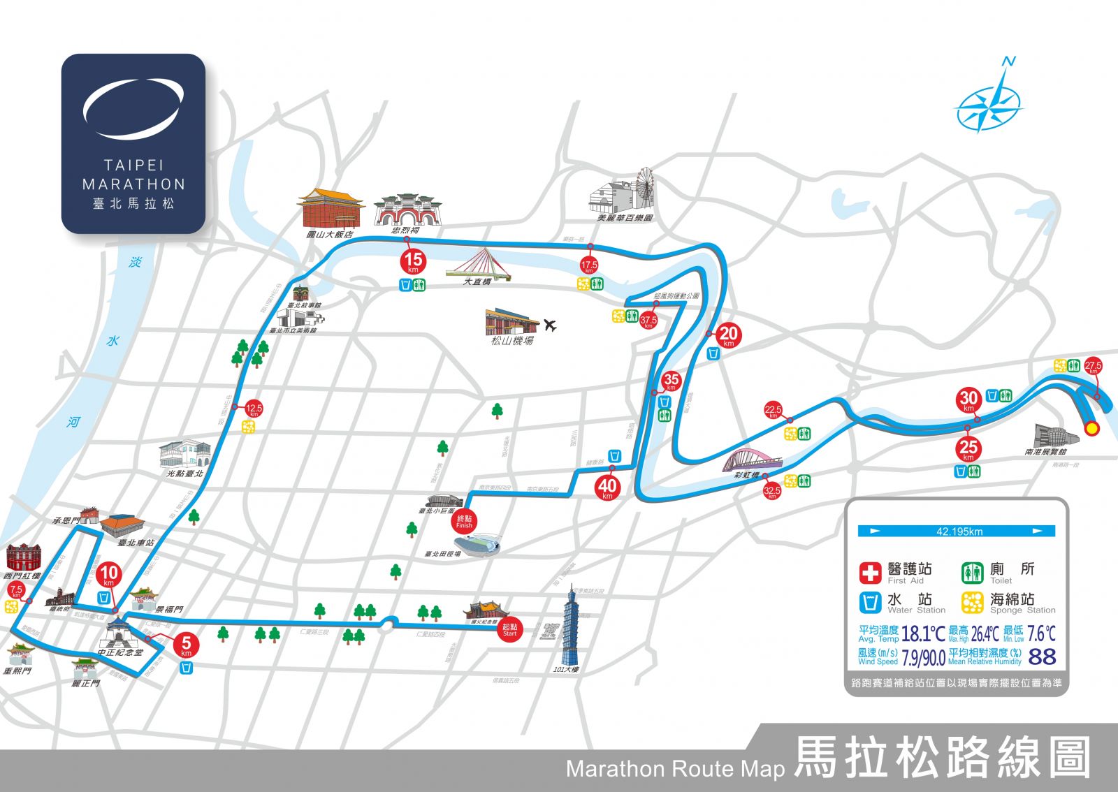 【臺北馬】2021 臺北馬拉松 42K 路線，讓「魁哥」田鴻魁 帶你跑一遍！