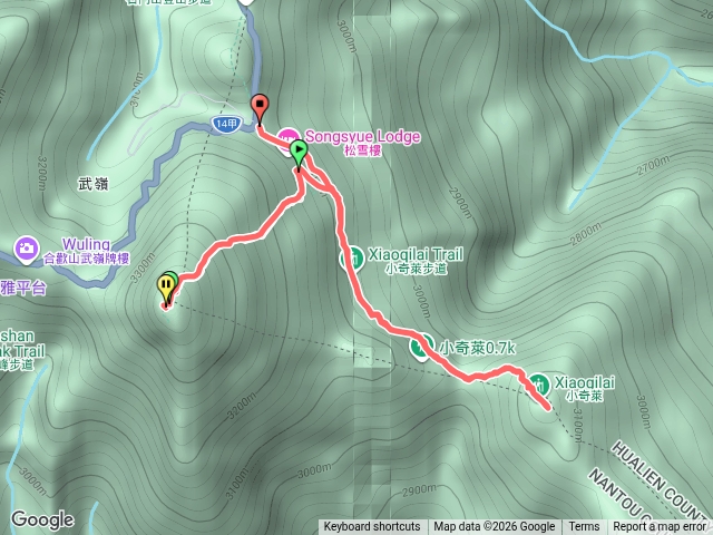 合歡東峰、小奇萊縱走