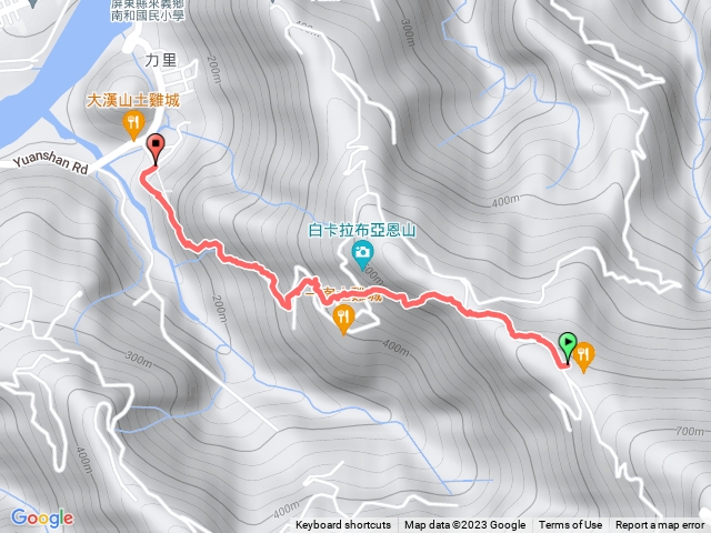 寶慧土雞城下登山口