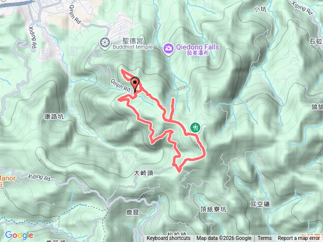 大尖山和尚頭山四分尾山O型走預覽圖