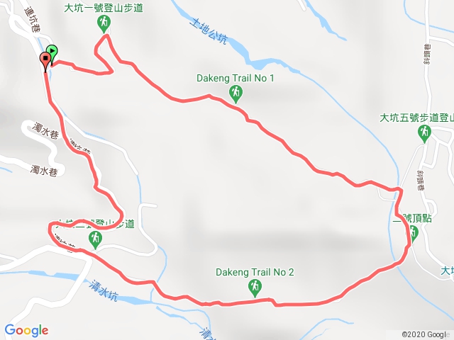 大坑登山步道一上二下