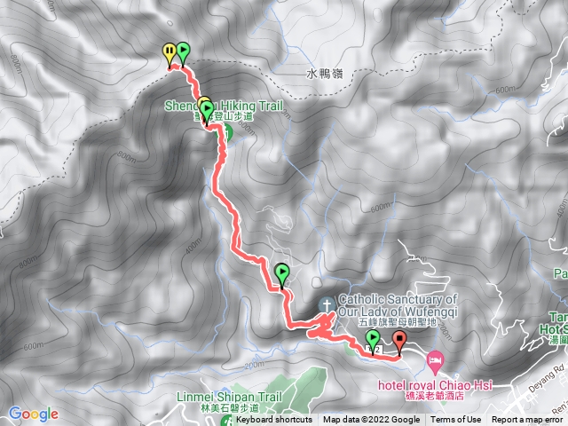 五旗峰停車場到抹茶山觀景平台