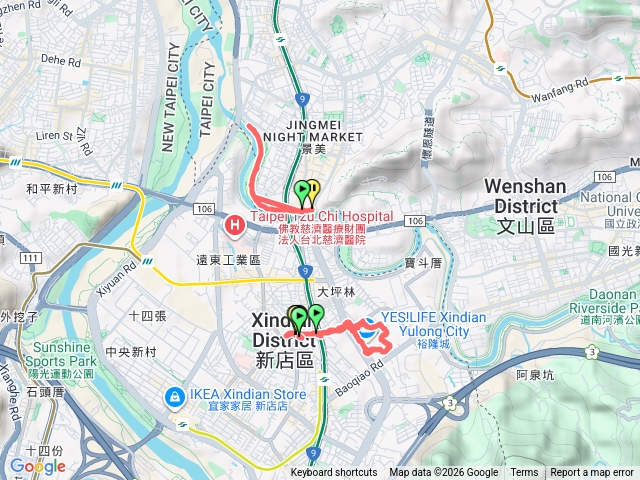 1150113晚散步-景美河濱跑步-裕隆城