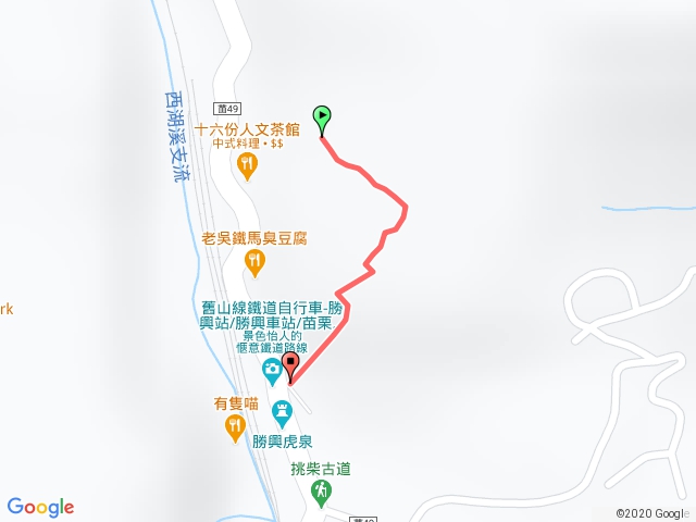 勝興車站周邊飛雪小路（荒廢木棧道毀壞）