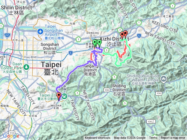 南港四小山-橫科山南峰-白匏湖山西峰-白匏湖山-康誥坑山-康誥坑溪櫻花道預覽圖
