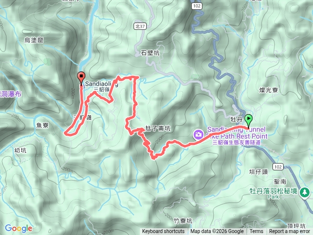 牡丹越嶺三貂嶺(頂坑山-三貂嶺山-夢幻瀑布)預覽圖
