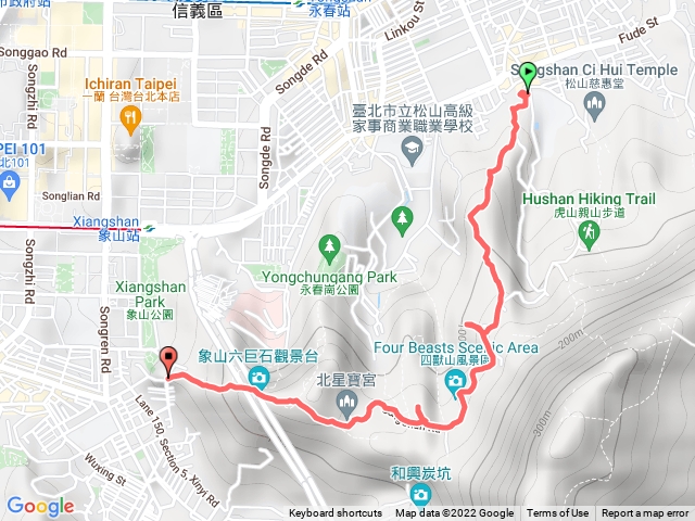 1110305四獸山縱走(奉天宮上象山下)