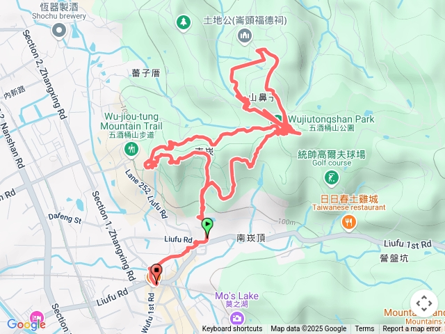 桃園蘆竹南崁山、五酒桶山、山鼻山