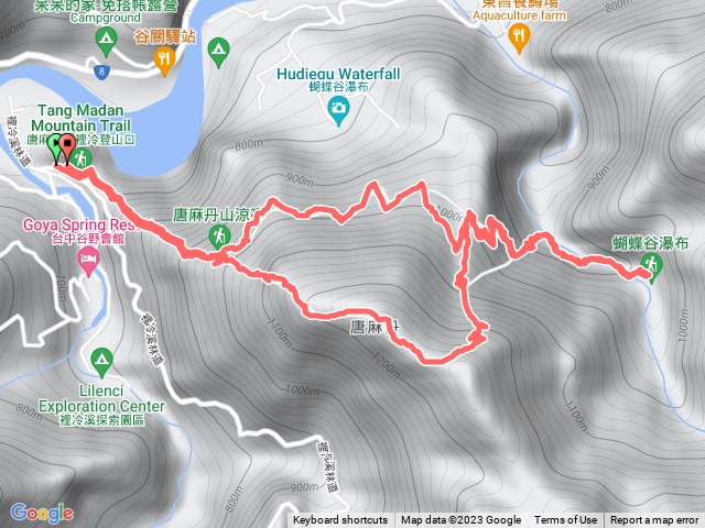蝴蝶瀑布&唐麻丹山