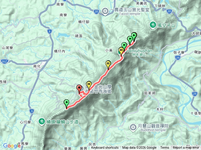 石金刣烏縱走（台南綠色走廊東南段）預覽圖