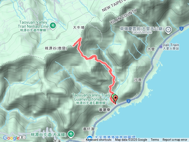 福德山，桃源谷石觀音線預覽圖