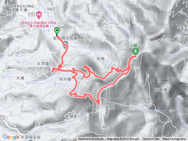 2022-10-01雞九凍小O(台南關子嶺-雞籠山-九龍山-大凍山)