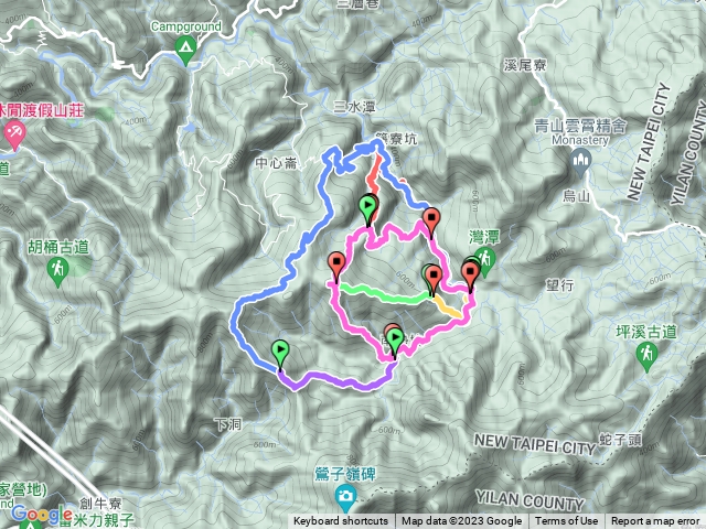 20230520灣潭烏山路古道上竹子山下南稜雙溪口南勢坑古道o行