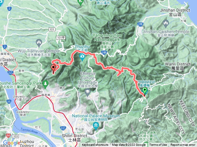 陽明山大縱走全段