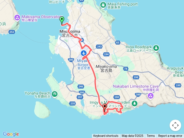 2025.06.10宮古島往上野德國文化村軌跡