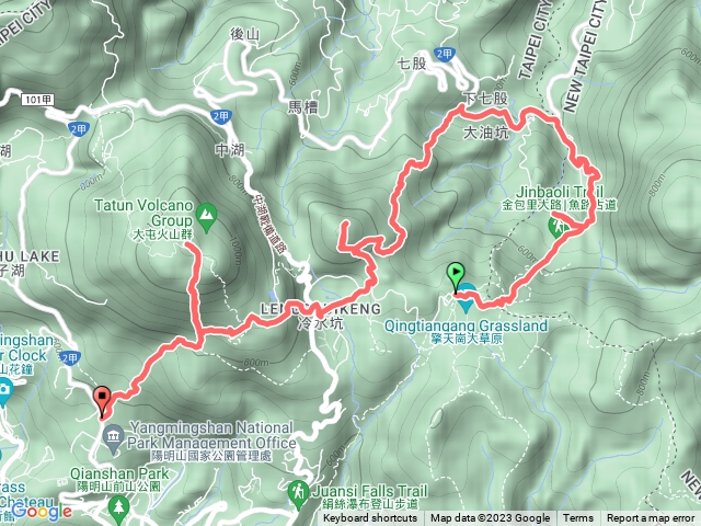 魚路古道--大油坑--七股山及東北稜--七星山