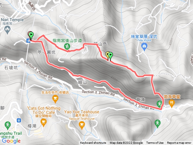 指南宮後台站猴山岳草有大榕樹岐山古道指南宮後站