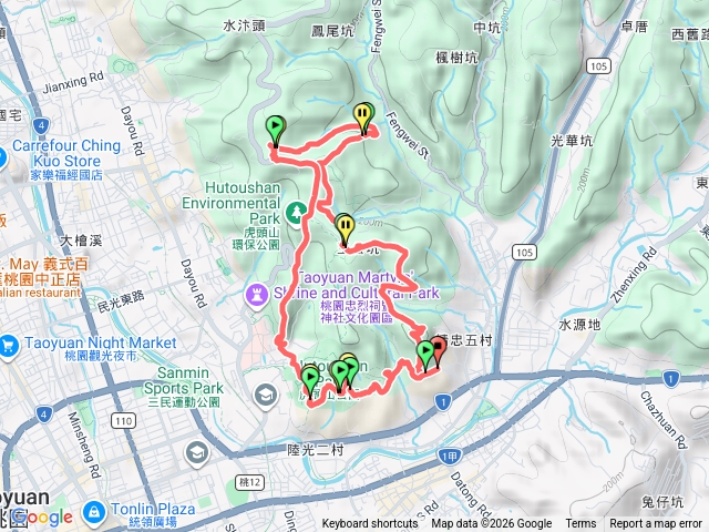 虎頭山繞一圈O型