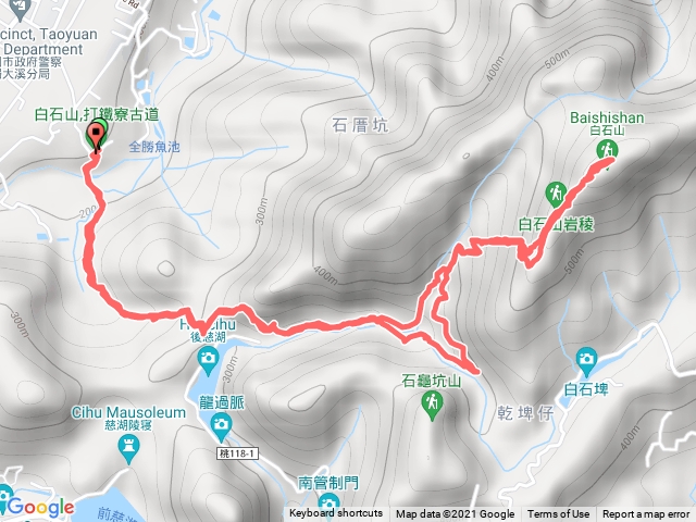 白石山 打鐵寮古道口