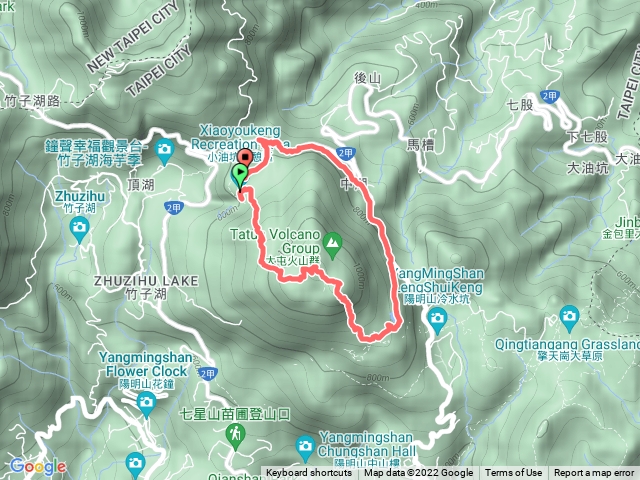 小油坑七星山主峰東峰夢幻湖