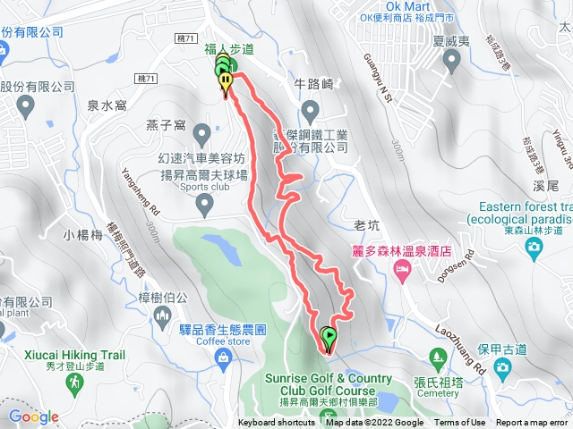 「步道悠遊」福人登山步道O型
