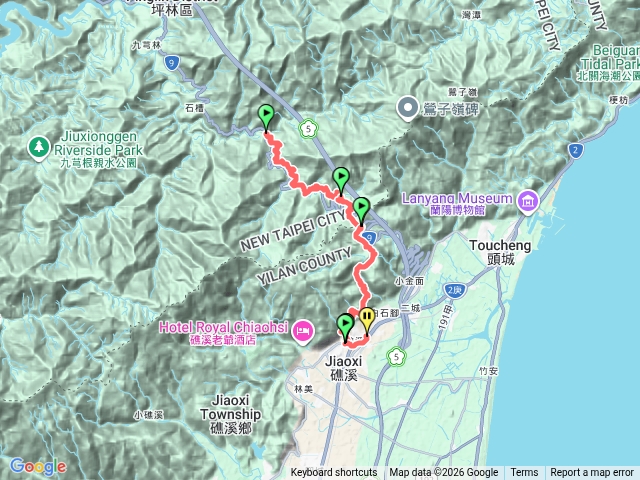 淡蘭古道南路.碧湖橋.四堵古道.跑馬古道到礁溪轉運站預覽圖