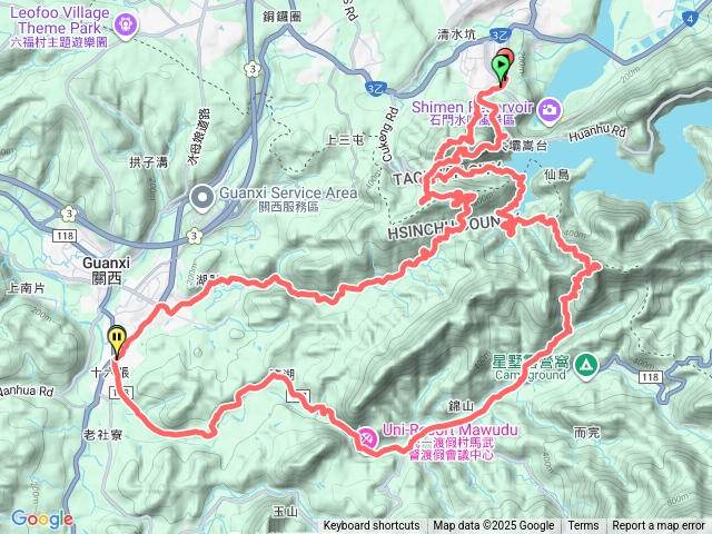 雙石縱走-北端登山口上-石門山-石牛山下-馬武督渡假村--馬武督711-藥師佛-琉璃光世界-佛陀世界