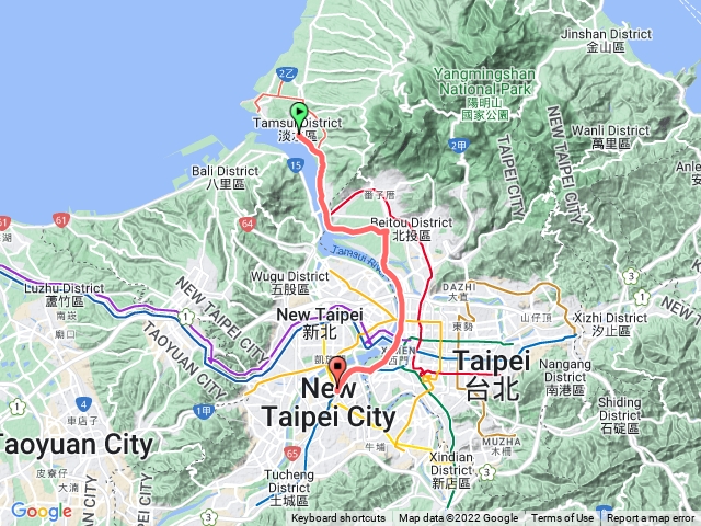 淡水捷運站～板橋新埔捷運站