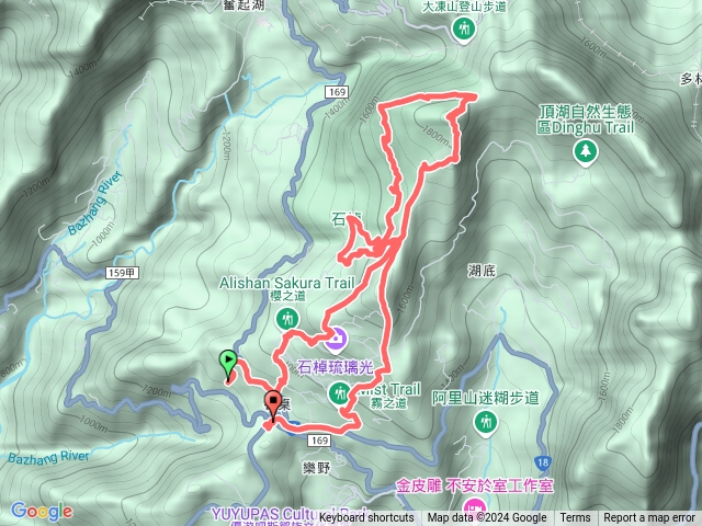 頂石桌步道群、樂野山