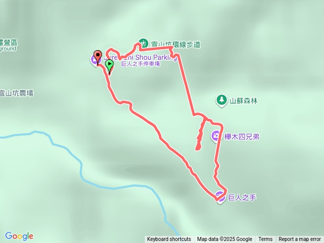 雪山坑步道巨人之手