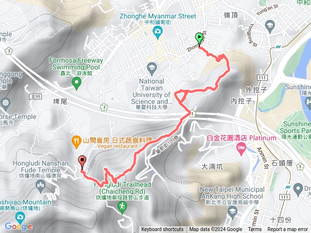 外挖子山步道，光明頂，鴛鴦亭