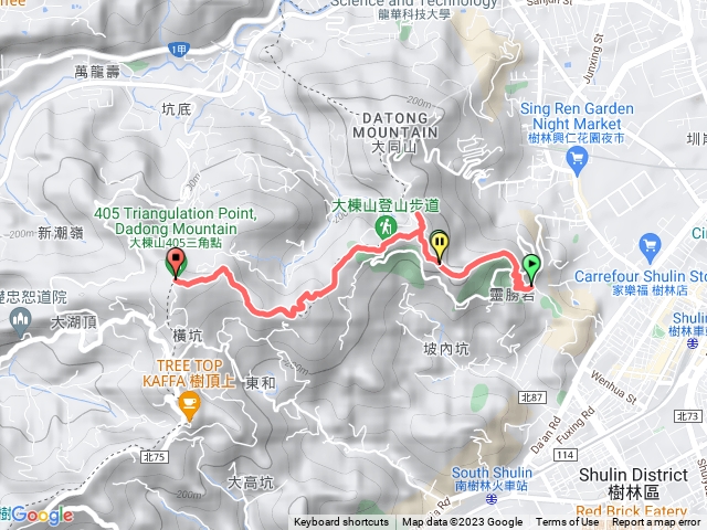大同山、青龍嶺、大棟山