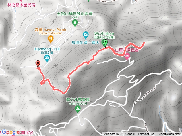 20210425五指山橫貫下山