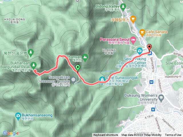 20230731南韓首爾第一高峰北漢山白雲台