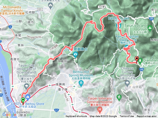 關渡到陽明山公車總站