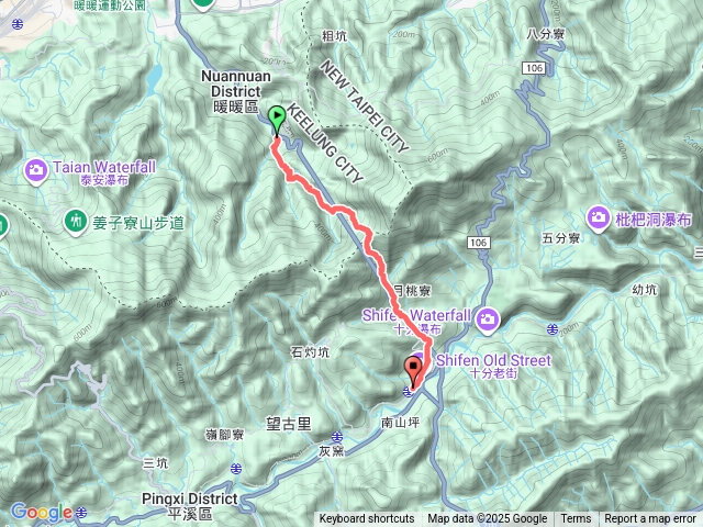 淡蘭古道中路(暖東峽谷至十分車站)預覽圖
