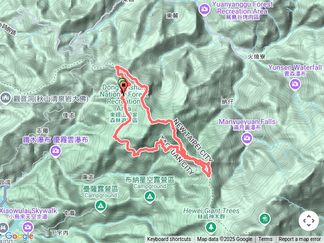 2020-11-29東眼山森林遊樂區～志繼山～東眼山～拉卡山～東滿步道O繞