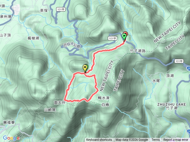 二子坪至大屯西峰