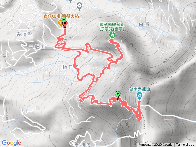 台南大棟山VS雞籠山環狀