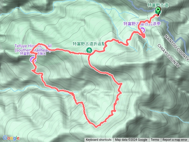 特富野走舊水山線、拉拉喀斯神木