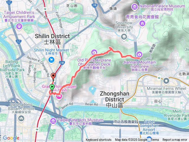 劍潭老地方到文間山平台