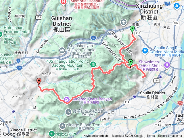 迴龍樹林大棟山福源山步道14連峰