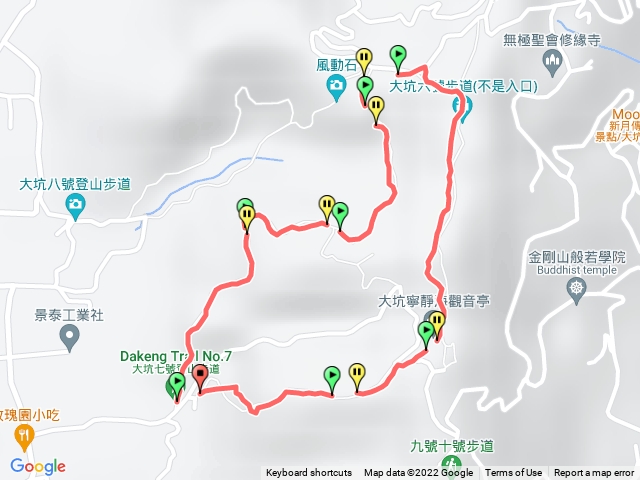 大坑步道七號上六號下