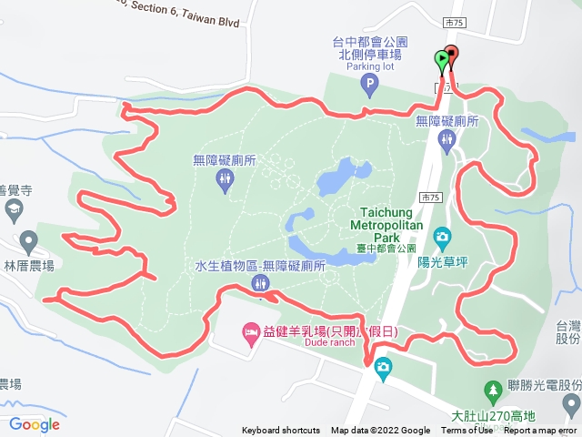 1110807台中都會公園健走